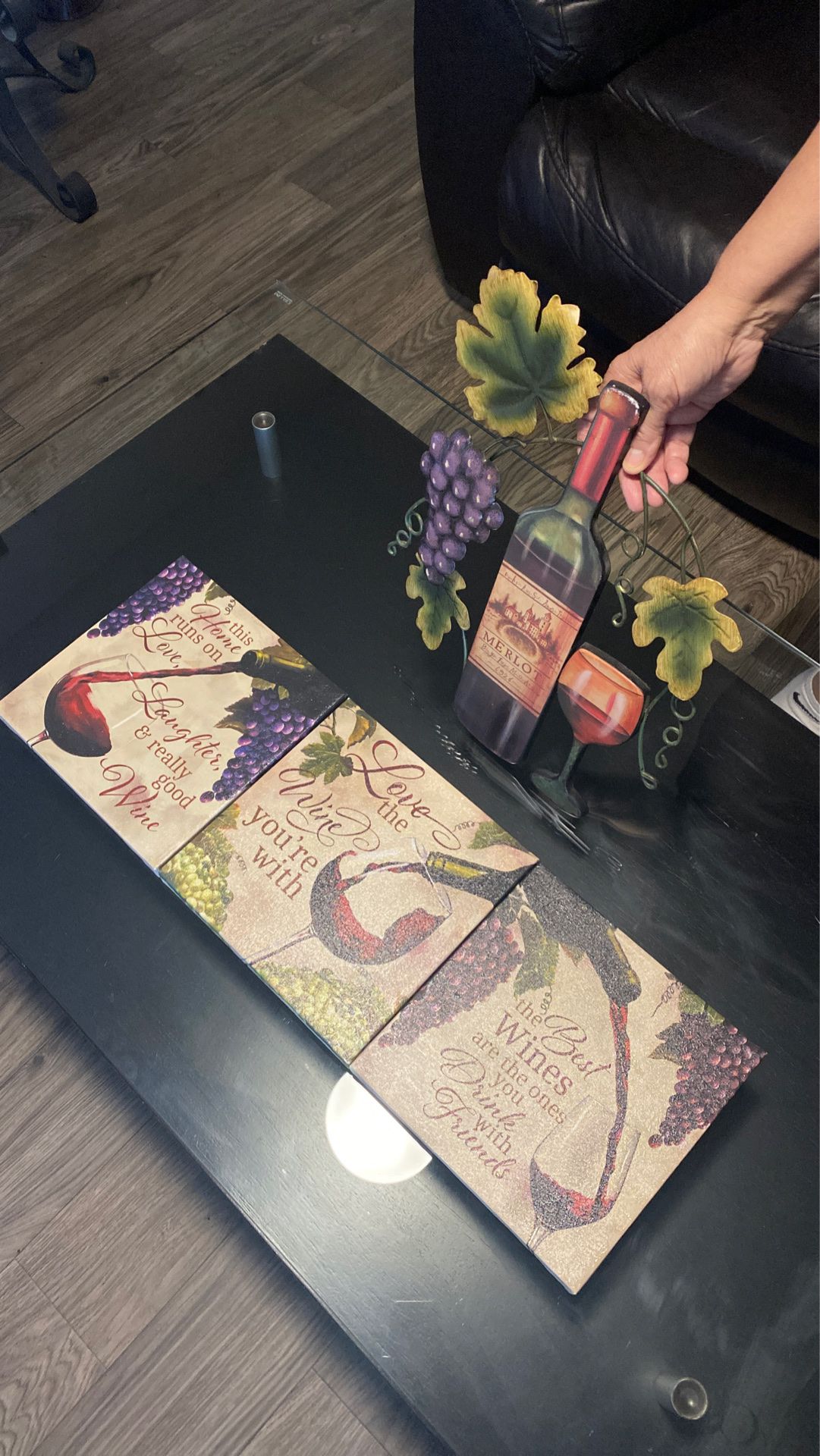 Grape pictures and wine Decor