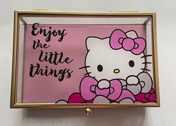 Hello Kitty Glass Trinket/Jewelry Box