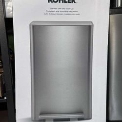 Kohler stainless steel step trash can 47L 13 Gal 