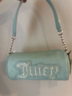 Baby blue Juicy Couture barrel purse