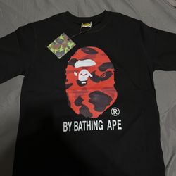 Black And Red Bape Shirt Size Medium 