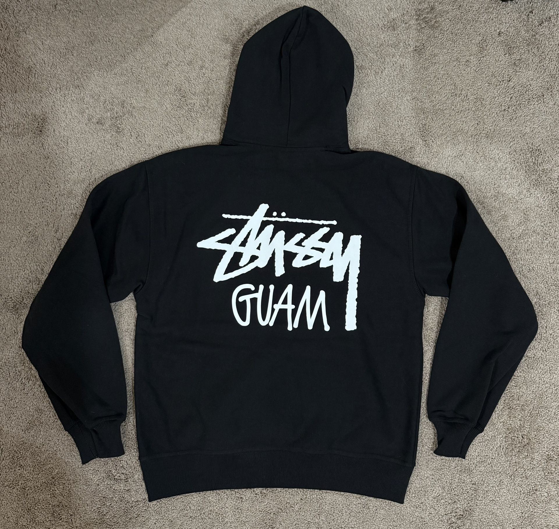 Stüssy Guam Black Pullover Hoodie Men’s L