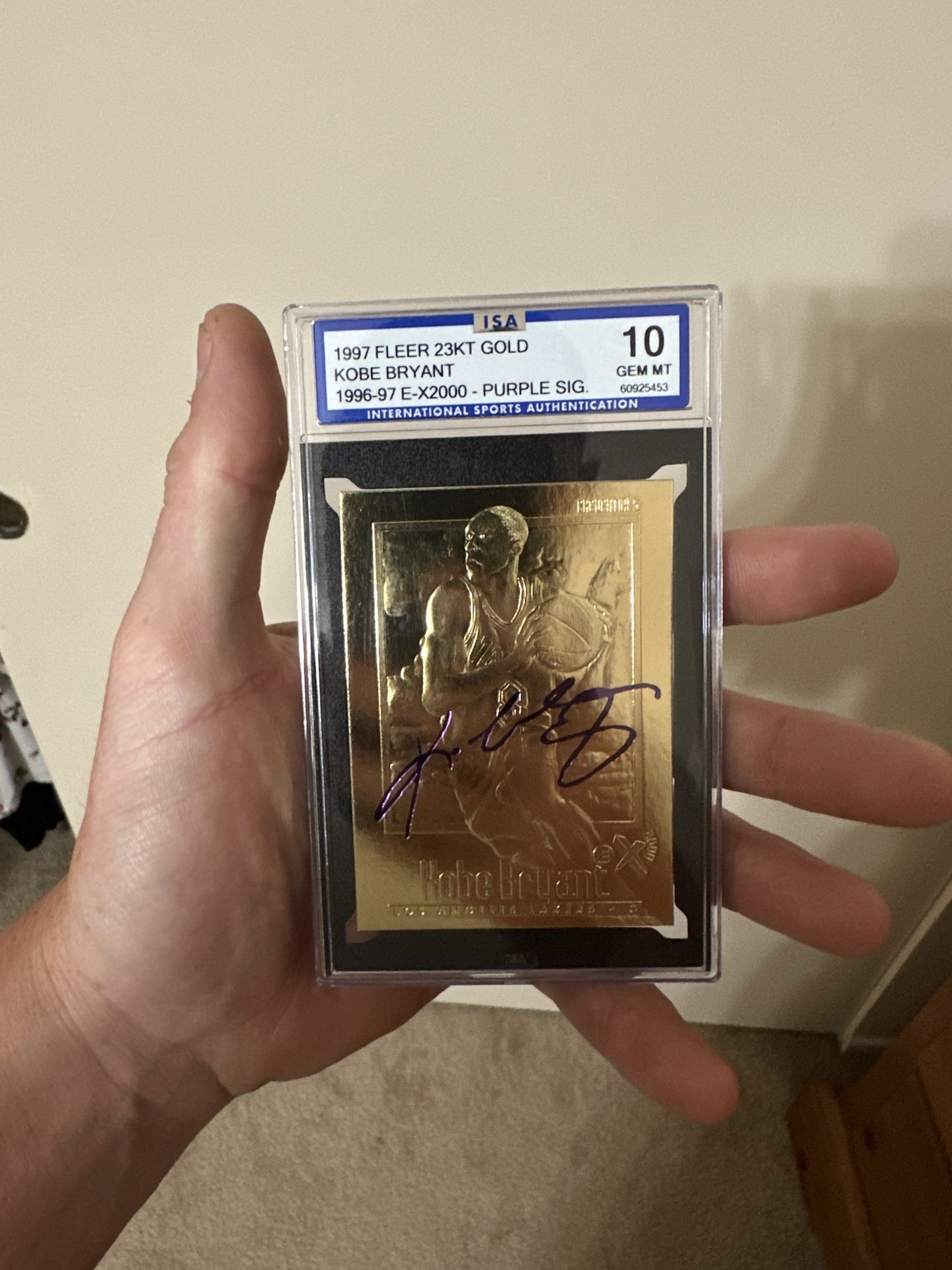 24k Gold Plated Kody Bryant Purple Signature Card