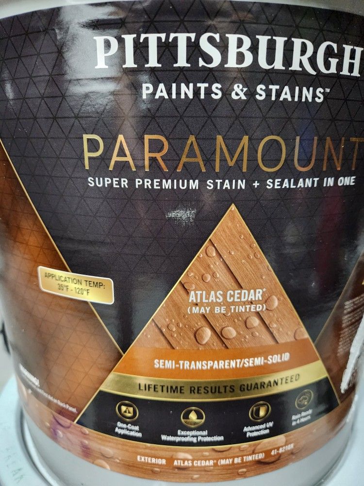 Pittsburgh Paints & Stains Paramount Atlas Cedar Tint Base Semi-Transparent/Semi-Solid 5 gal