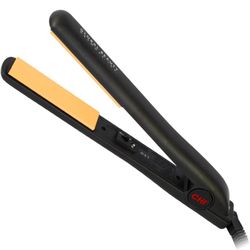CHI Original Ceramic Flat Iron 1", Hair Straightener, Styling Tool, Analog On/Off Switch, Quick Heat Up, Floating Plates, For A Smooth Finish@A11-243