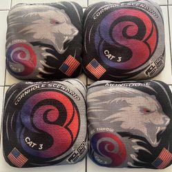 2021-2022 Scenario CAT 3 Mongoose cornhole bags. (Rare)