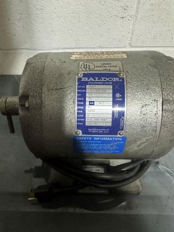 Baldor Polishing Motor 1/2 HP Single Speed Jewelry Dental