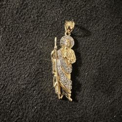 14KT Gold San Judas Pendant 