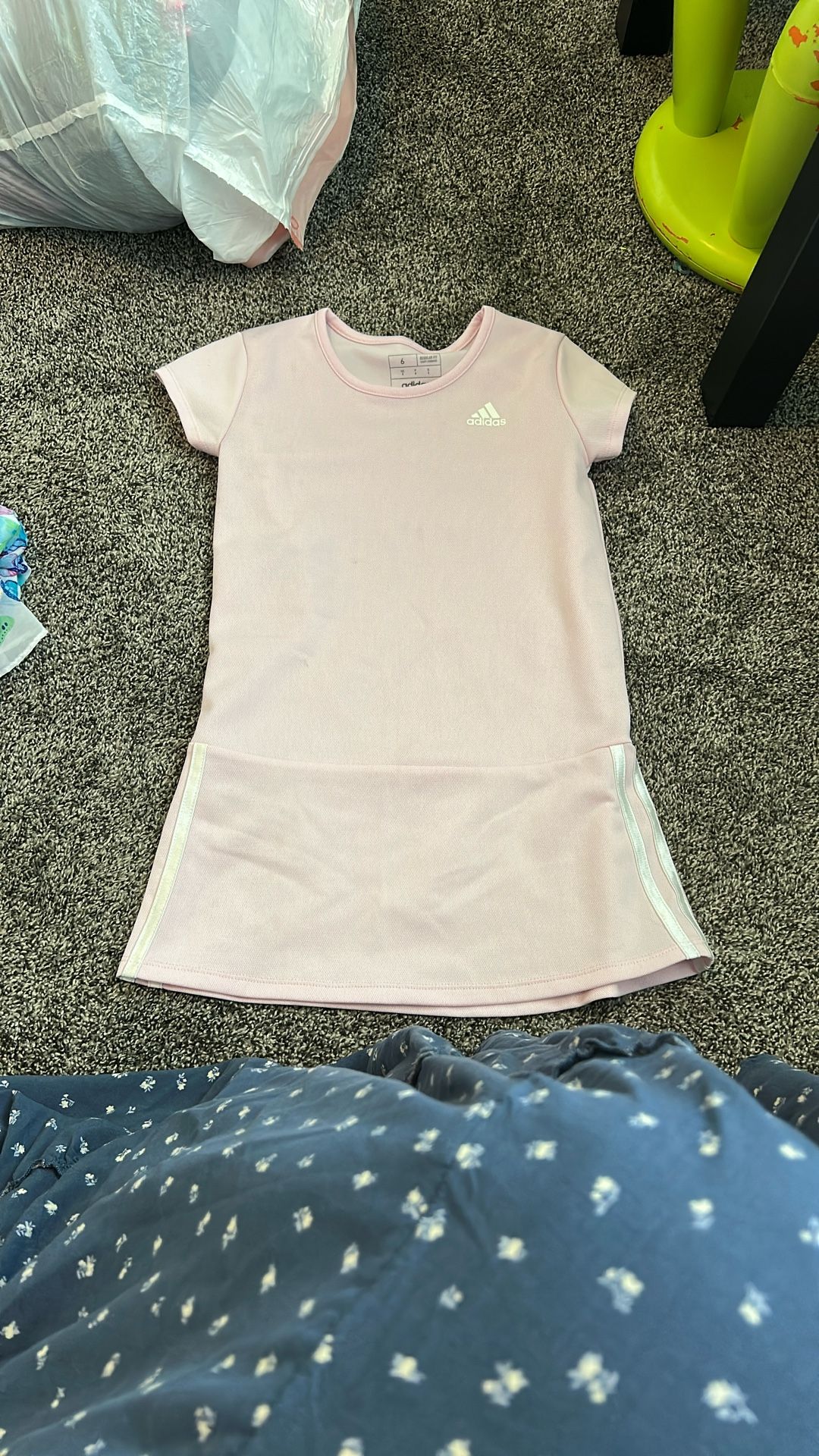 Girls Pink Adidas Dress