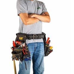 CAT 2-Bag 19-Pocket Multi Purpose Tool Belt New