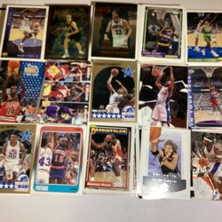 NBA Basketball card Lot of over 1500 cards from 1980s,1990s and a few 2000s