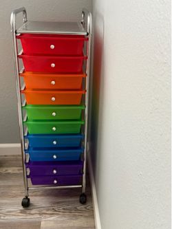 10 drawer rolling cart