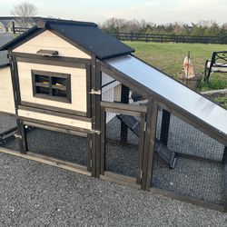 Modern Farmhouse raised chicken coop - New
