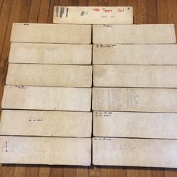 Lot Of 13 Boxs 80s&90s Baseball cards Tops $fleer Too many to count $150  OBO