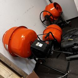 All 3 Concrete Mixers $700 Gotta Go 