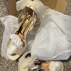 Coutgo Women's Bow Tie Heeled Sandals