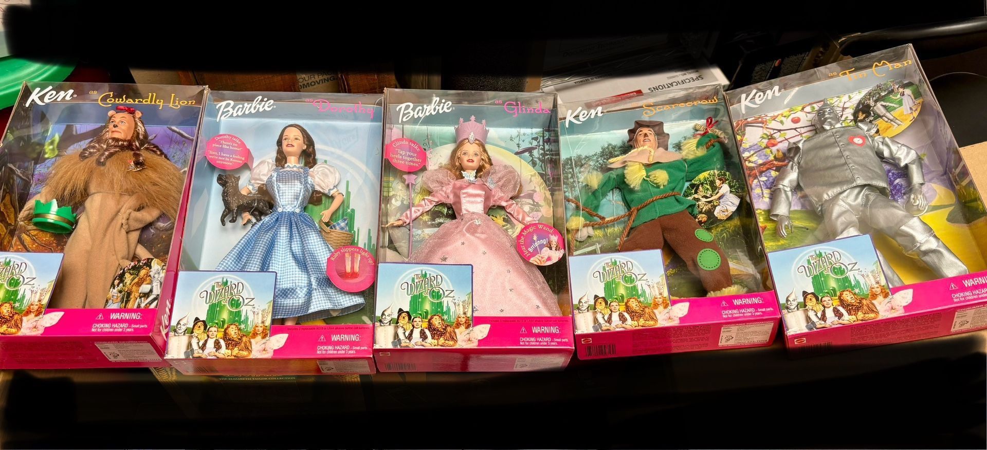 WIZARD OF OZ Barbie Collection. Set of 5 Dolls LOT