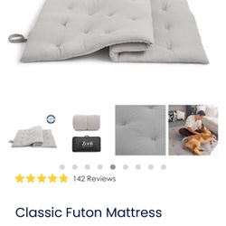 Twin Classic Futon Mattress Color White 