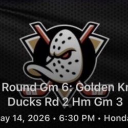 Golden Knights at Ducks Rd 2, Hm Gm 3