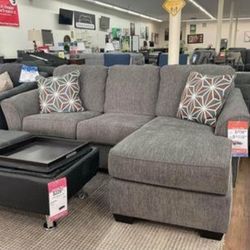 New Small Gray Sectional Couch With Reversible Chaise Ashley Brand Sofa 