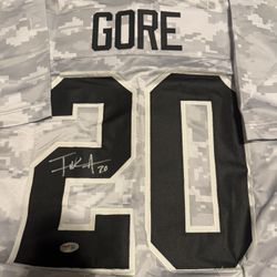 Frank Gore Custom Autographed 49ers Jersey