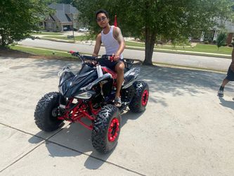Black and Red Sport ATV Four Wheeler 200