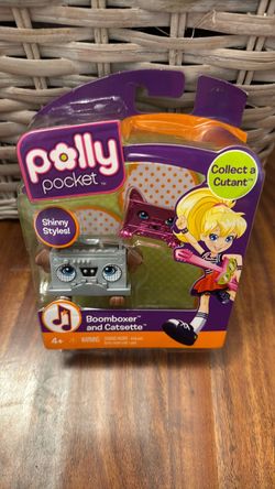 Polly Pocket Boomboxer and Catsette Figures