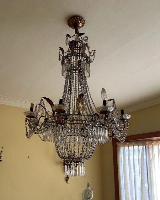 Beautiful Antique Italian Empire Style Chandelier