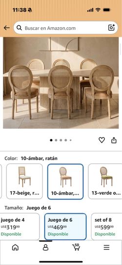 6 chairs New still in the box