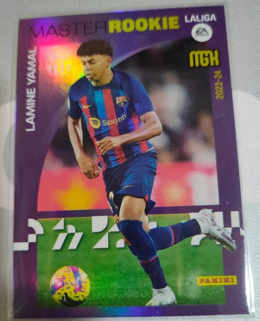 LAMINE YAMAL MEGACRACKS 2023 2024 23 24 Rookie Card RC #423 FC BARCELONA