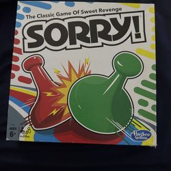 The Classic Game of Sweet Revenge SORRY! board Game