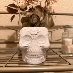 Skull vase