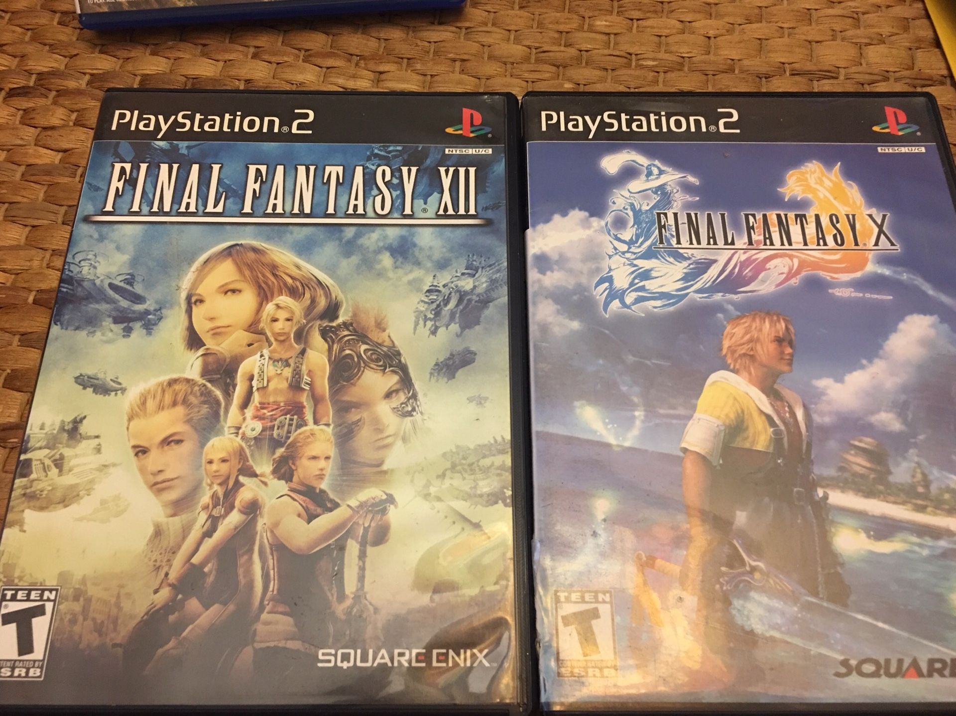 Final Fantasy 10 and 12 PS2