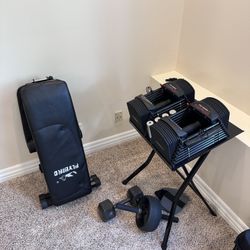 PowerBlock Pro 50 Adjustable Dumbbells, Sold in Pairs, 5-50 lb. Dumbbells, Durable Steel Build, Innovative Workout Equipment, All-in-One Dumbbells 