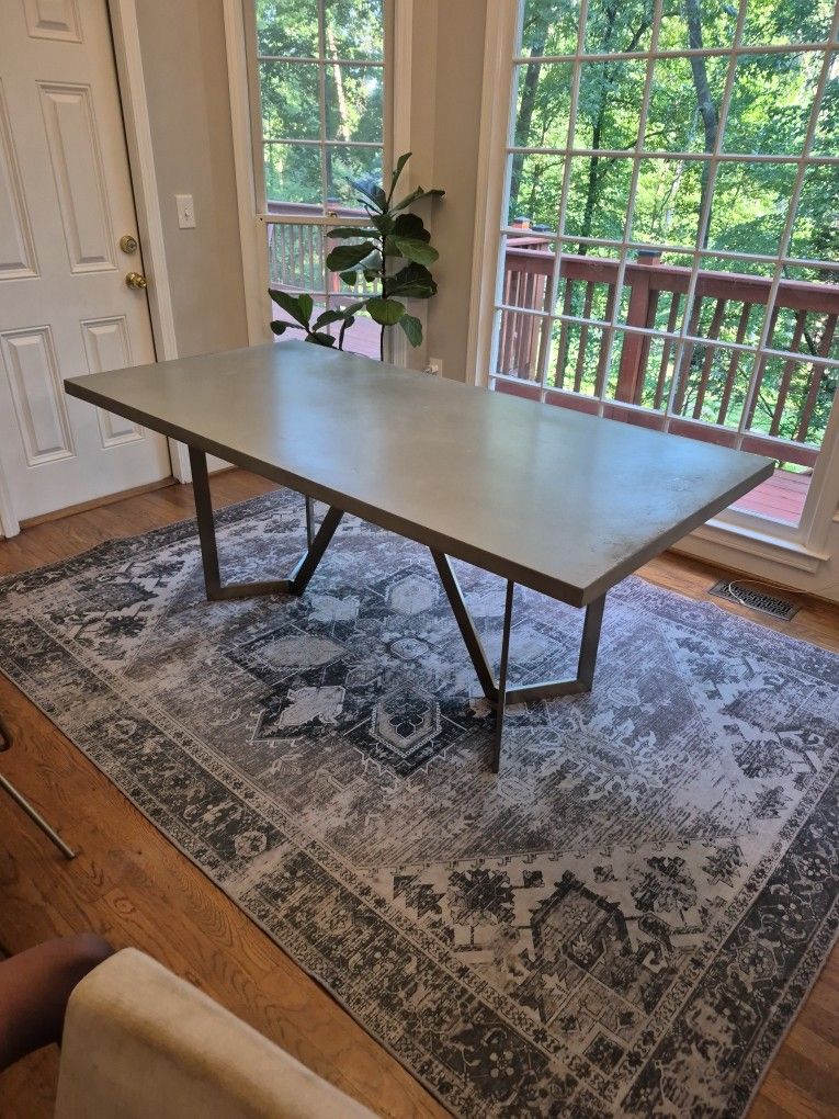 West Elm Concrete Dining Table
