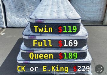 Queen bamboo plush comfort Europillow top 12inch Matres!