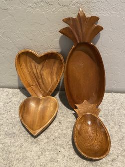 Vintage wooden dishes