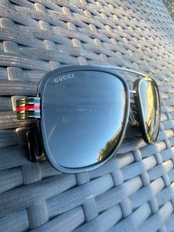 Gucci GG0448S 001 Black Aviator Sunglasses Authentic Made in Japan