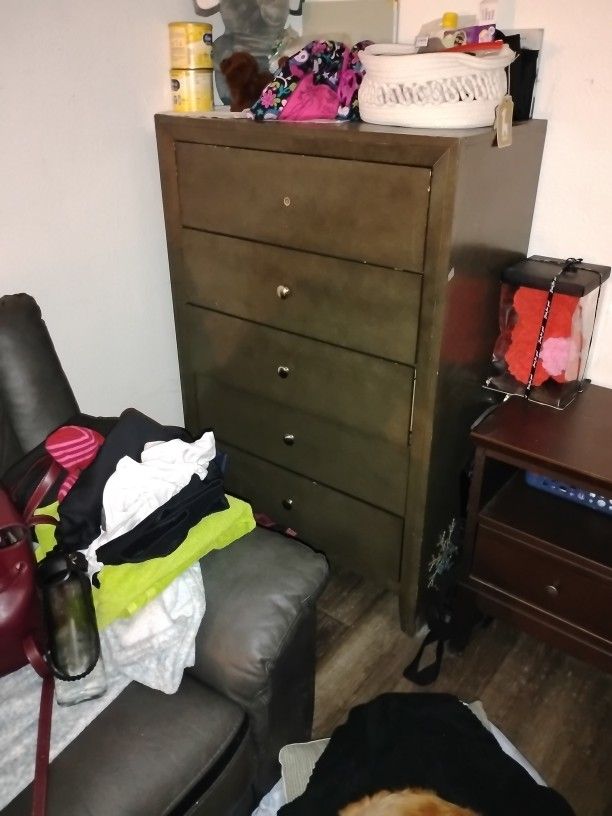 Brown Wooden Dresser