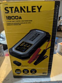 Stanley 1800 Peak Amp Lithium Jump Starter with USB & Case