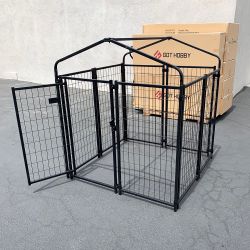 $170 (New) Heavy duty kennel with cover dog cage crate pet playpen (4’l x 4’w x 4.5’h)