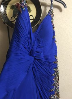 Blue prom dress very beautiful ware only one