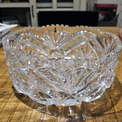 Vintage Genuine Lead Crystal Bowl