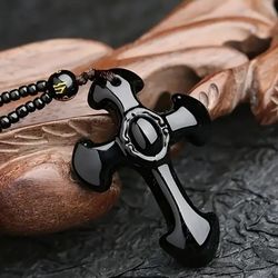 Obsidian Like Cross