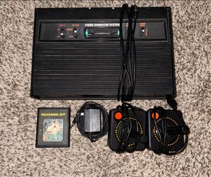 ATARI 2600 DARTH VADER CONSOLE WITH VIDEO GAME & CONTROLLER
