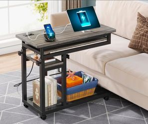 Potable desk with USB and plugs
