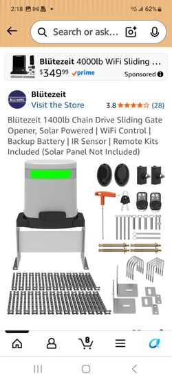 Sliding gate opener solar
