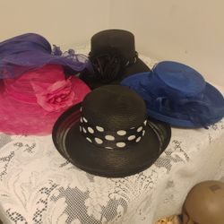 5 Ladies Dress Hats Betmar Arlin Plaza Suite Swan Preston NY Ladies Hats New & Worn