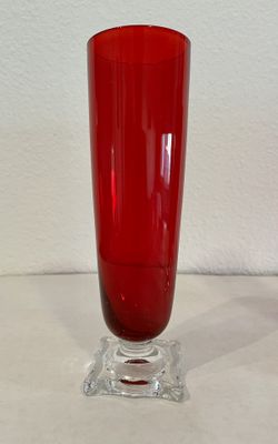 Vintage Glassware Ruby Red Seneca Pilsner Glasses
