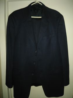 men's navy blue suit